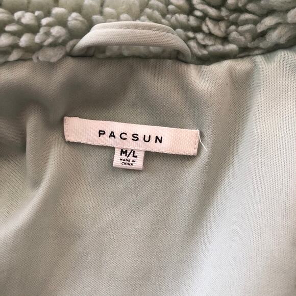 PacSun Daisy Street Sherpa Teddy Jacket size M/L - Picture 11 of 13